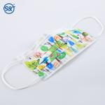 Non Woven Face Machine Party Cotton Masks Printed 3 Ply Mask disposable face