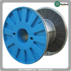 China Enhanced metal flange process spool metal cable puller wire drum bobbin factory