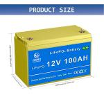 OEM ODM LiFePO4 lithium battery Lead Acid Replacement Battery 12.8V 100Ah