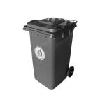 Storage Bucket Rolling Cover De Basura De Plastico Outdoor 240L Contenedores