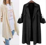 Pink Over Size 105cm Long Sleeve Indoor Autumn Ladies Coats