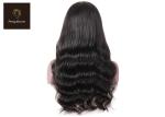 Black Loose Wave 26inch 4x4 Lace Remy Human Hair Wigs Not Knots Tangle Free