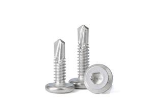 China Stainless Steel Flat Head Hex Socket Drive Self Drilling Screws For Metal factory