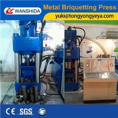 China No Vibration Metal Briquetting Press 1 Set Sawdust Briquette Machine factory