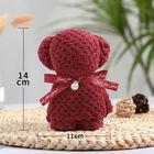 Solid Color Bunny Bear Shape Coral Velvet Hand Towel Polyester Towel for All