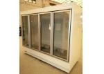 Stainless Steel Shelf Beverage Display Cooler , Custom Supermarket Display