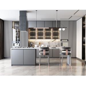 Shaker Stained Finished Cabinet Lacquer Painting Wall Hanging Kitchen Cabinets