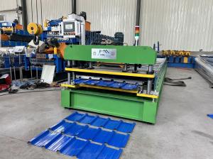 China 4Kw PLC Controlled Roof Sheet Cold Roll Forming Machine With 18-20 Stations factory