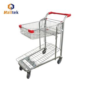 China Fold Up Heavy Load Warehouse Trolley Platform Cart Trolley on sale