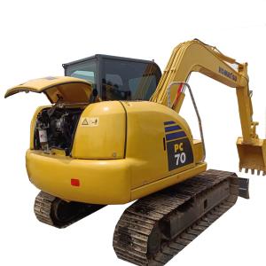 China Used Komatsu PC70 Excavator with Original Hydraulic Cylinder and 0.2M³ Bucket Capacity factory