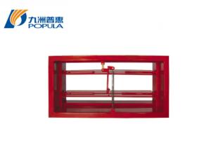 China Circular single-leaf air check damper air duct damper factory
