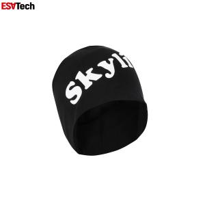 Fluorescent Running Hat High Visibility Knit Reflective Patch Beanie