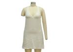 White Halter Neck Casual Ladies Wear Comfortable Sexy Women'S Night Dress
