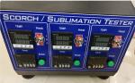 Max 250 Centigrade Textile Testing Equipment , Scorch Sublimation Color Fastness
