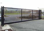 House Gates Design Garden Black Iron Fence Panels , Outdoor Metal Fence