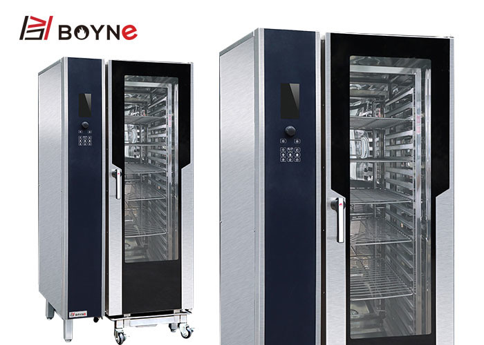 Commercial Kitchen Cooking Equipment 20 Trays LCD Version Electric Combi Oven