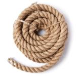 Customized Dia 38 mm 3 Strand Natural Brown Jute Ship Boat Rope for Within 0