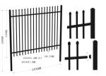 metal security fence panels*black metal fence panels 1.8m*2.4m