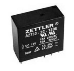 China AZ733-2C-12D ZETTLER Electrical Mechanical Relay DPDT 10A 12VDC 650Ohm Through Hole factory