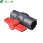 Red Handle Grey Body Round Ball Valve PVC Octagonal Ball Valve for Garden Hose