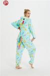 Wholesale Soft Polyester Fluffy Flannel Fleece Unicorn Kigurumi Costume Pajamas