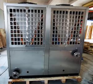China 120 KW heating capacity High Temp Air source heat pump 75℃ hot water outlet factory