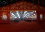 Aluminium Frame Large Wedding Tents Red Roof Beautiful Lining