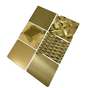 China Decorative 8K Mirror Color Stainless Steel Sheet PVD Coating Customized factory