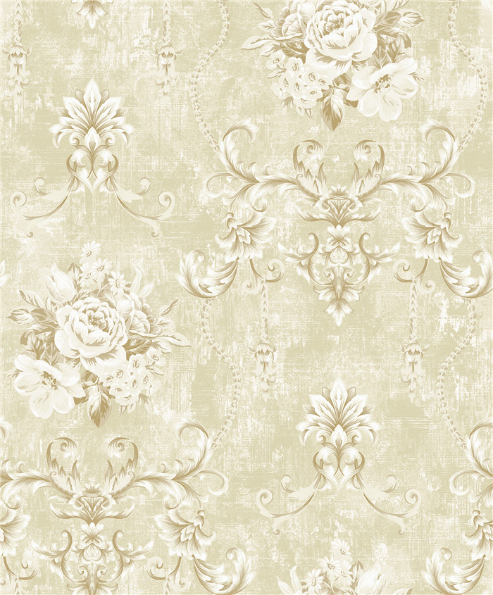 Bedroom Contemporary Floral Wallpaper Country Style Non Woven Wallcovering