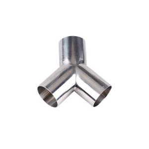 China Guaranteed Stainless Steel304 316 Pipe Fitting 45degree Tee Y Type Tee with Equal Casting factory