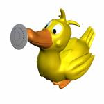 BPA Free Vinyl Squeezing Rubber Ducks / Elephant Children'S Bath Toys Shower