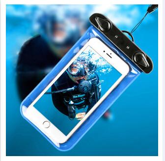 New promotional customed logo 6" waterproof diving floating mobile apple pvc