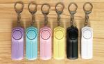 Women Self Defense Keychain Colorful 130db Led Personal Alarm With Aaa Battery