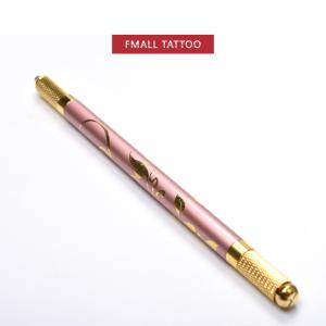 China Golden Professional Microblading pen Double Head Manual Pen Eyebrow Tattoo Pen For Permanent Make Up Hand Tool factory