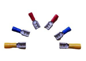 China Coated Tin Plating 10A Electrical Wire Terminals 1.6mm2 Terminal Cable Lug on sale