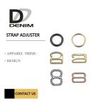 Metal Sliver & Gold Strap Adjuster For Bra & Ladies Garments Ring Slider Hook