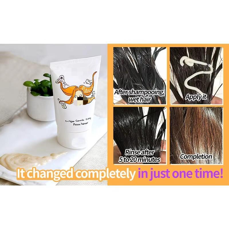 Milky Piggy Collagen Ceramide Coating Protein Hair Treatment Masks 3.38Oz 100ml