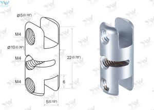 China Satin Finishing Double Sided Clamp Wall Picture Hanging System Components factory