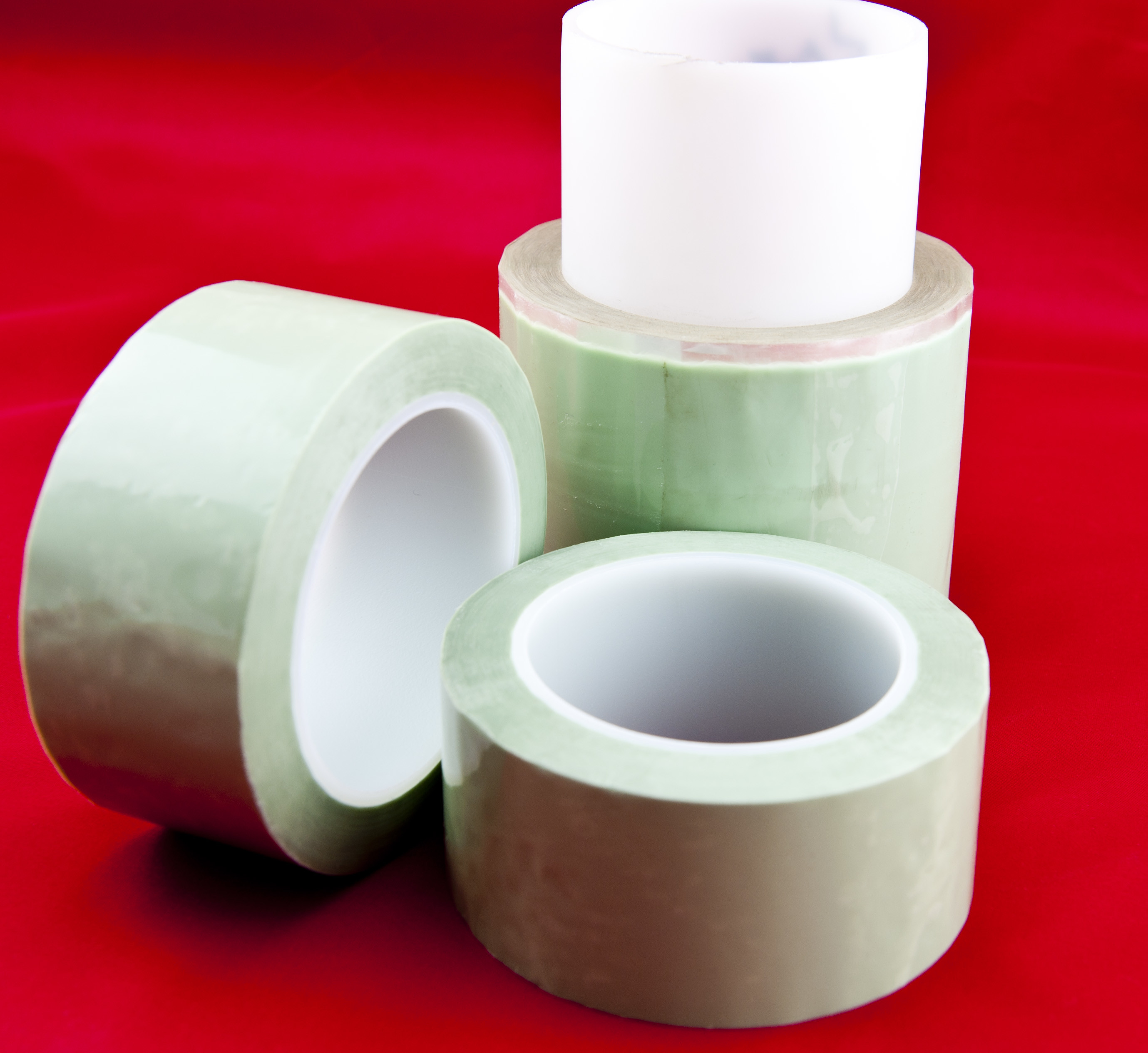 Silicone adhesive duct green PET film splicing tape for release paper bonding