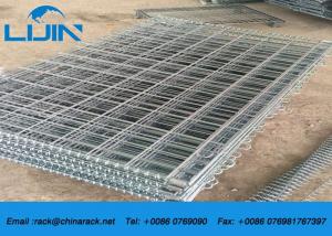 China Stackable Detachable Wire Mesh Storage Cages , 50 * 50 Grinding Metal Storage Cage factory