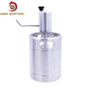 China 2l Draft Beer Keg Dispenser Stainless Steel Electric Pressurized Mini Keg factory