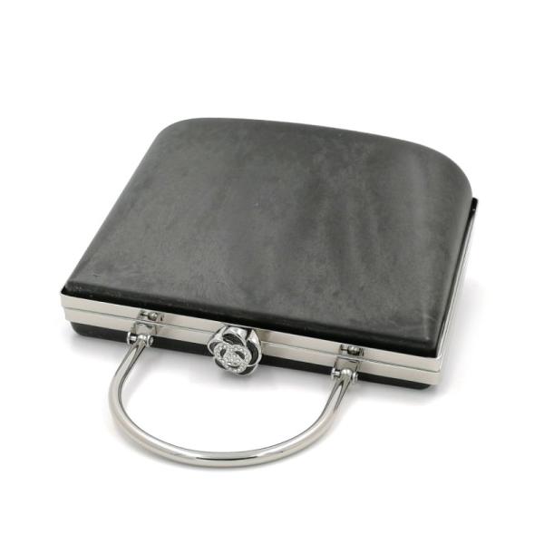 OEM fashion 18.5*13 cm silver color plastic and iron beautiful evening bag box