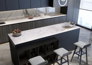 China OEM Carrara White Sintered Stone Slabs 15mm Thickness factory