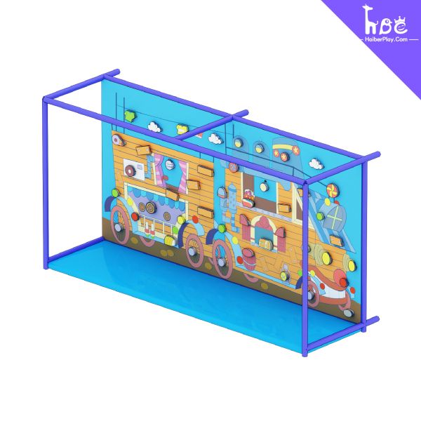 China Custom Indoor Climbing Wall for Kids with Safety Harness factory