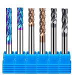2 4 Flutes Solid Carbide Square Straight Flute Flat End Mill For Lathe