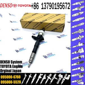 common rail injector 23670-30140 095000-6760 injector for TOYOTA 1KD-FTV, 2KD