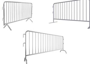 China Gauge 16 Crowd Control Barrier Metal Wire Fence Galvanized Steel Barricade factory