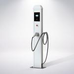 Durable Wall Box Commercial EV Charger Double Gun Type1 22kw Charging Station
