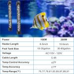 300 Watt Hygger Aquarium Heater For 125 Gallon Aquarium