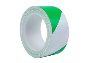 China Waterproof Insulation Electrical PVC Protection Tape Green White Stripes 40mm factory